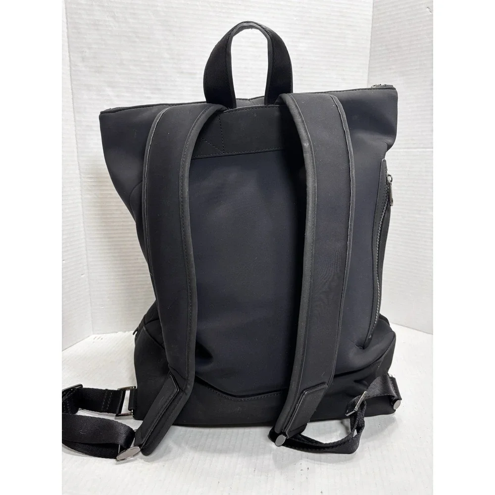 Caraa x Athleta Backpack Black Neoprene‎ Laptop Travel Bag Removable Pouch